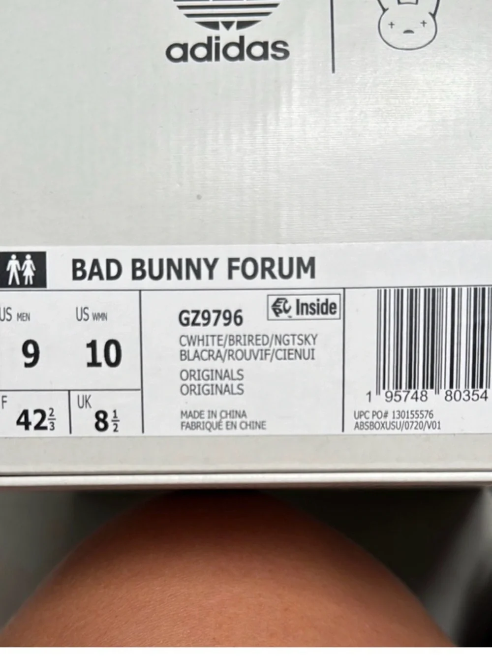 100% original Bad Bunny Buckle Low Limited edition